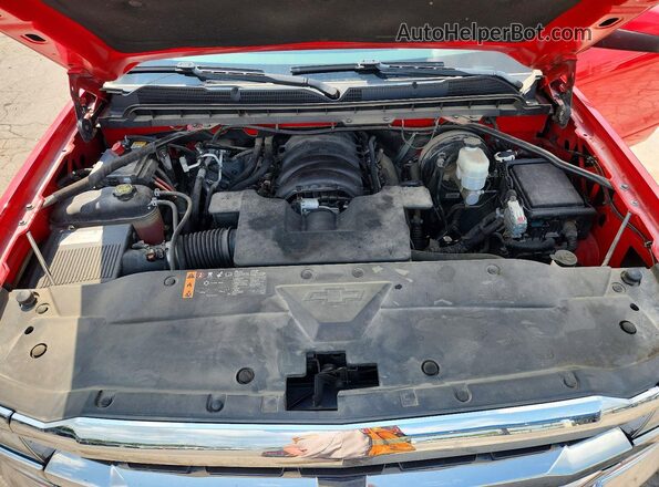 3GCUKREC8JG603827 2018 CHEVROLET SILVERADO Red Vista interior trasera