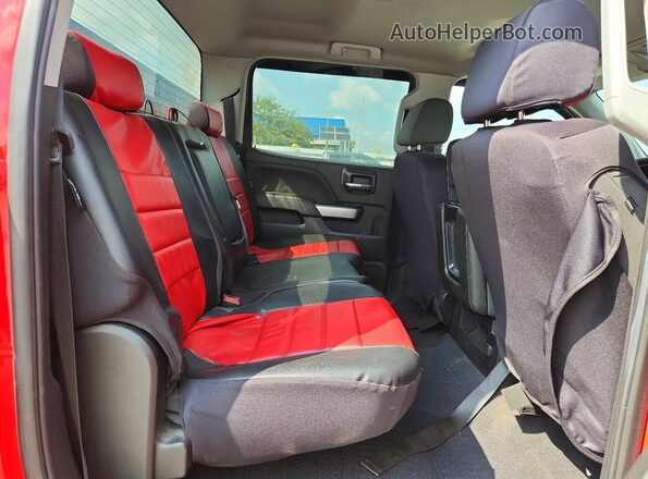 3GCUKREC8JG603827 2018 CHEVROLET SILVERADO Red Vista de los asientos traseros