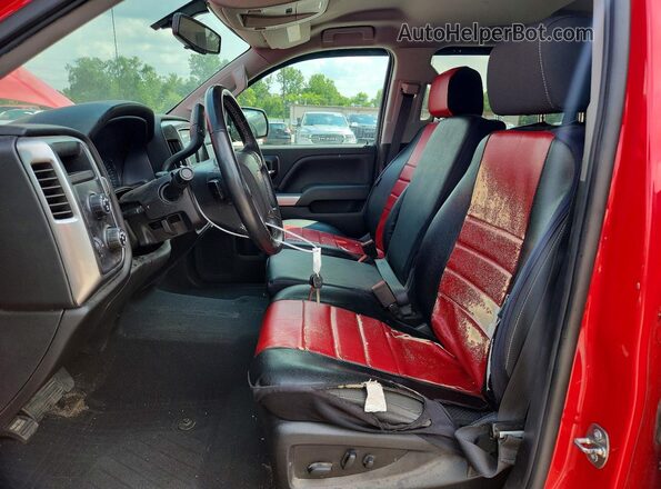 3GCUKREC8JG603827 2018 CHEVROLET SILVERADO Red Vista interior delantera