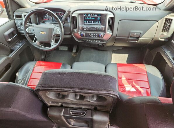 3GCUKREC8JG603827 2018 CHEVROLET SILVERADO Red Vista del salpicadero