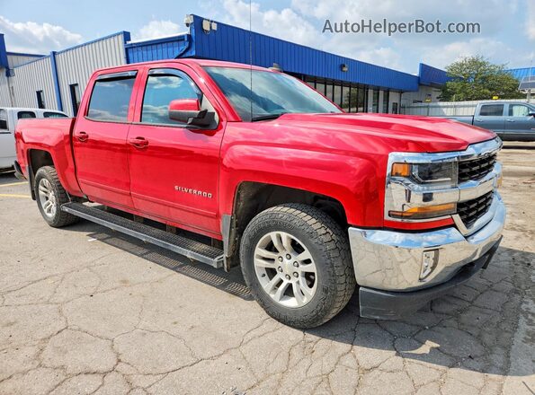 3GCUKREC8JG603827 2018 CHEVROLET SILVERADO Red Delantero derecho