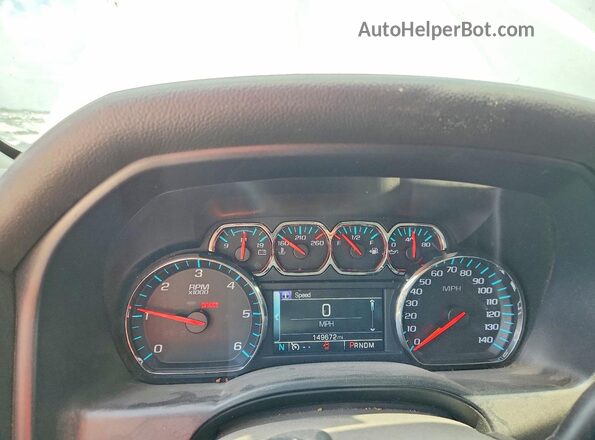 3GCUKREC9GG215739 2016 CHEVROLET SILVERADO Silver Widok zestawu wskaźników