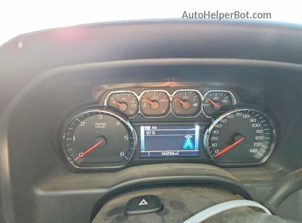3GCUKREC9GG292630 2016 CHEVROLET SILVERADO Белый Вид щитка приборов