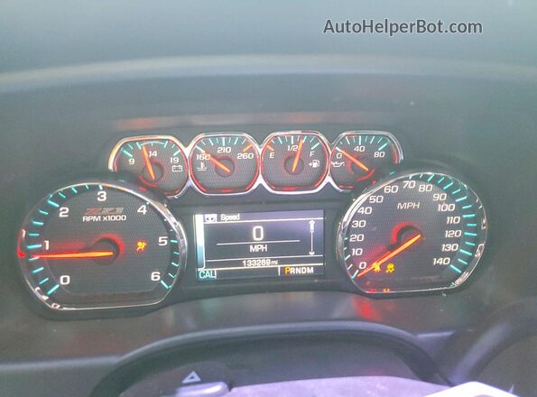 3GCUKREC9GG361798 2016 CHEVROLET SILVERADO Burgundy Սարքավորումների վահանակի տեսք