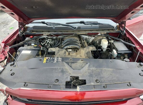 3GCUKREC9HG199544 2017 CHEVROLET SILVERADO Maroon Widok wnętrza z tyłu