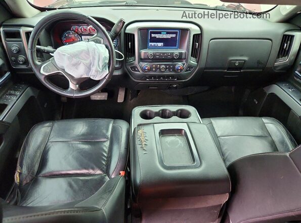 3GCUKREC9HG199544 2017 CHEVROLET SILVERADO Maroon Widok deski rozdzielczej