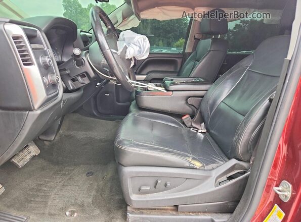 3GCUKREC9HG199544 2017 CHEVROLET SILVERADO Maroon Widok wnętrza z przodu