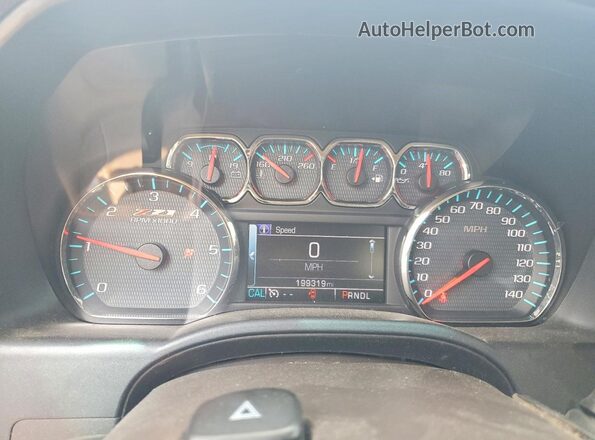 3GCUKREC9HG485295 2017 CHEVROLET SILVERADO Black Widok zestawu wskaźników