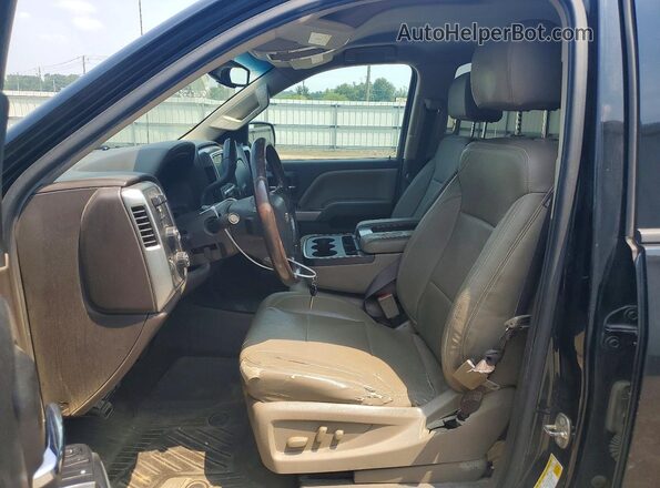 3GCUKREC9HG485295 2017 CHEVROLET SILVERADO Black Widok wnętrza z przodu