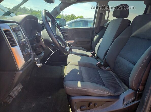 3GCUKREC9JG147756 2018 CHEVROLET SILVERADO Black Вид салону спереду