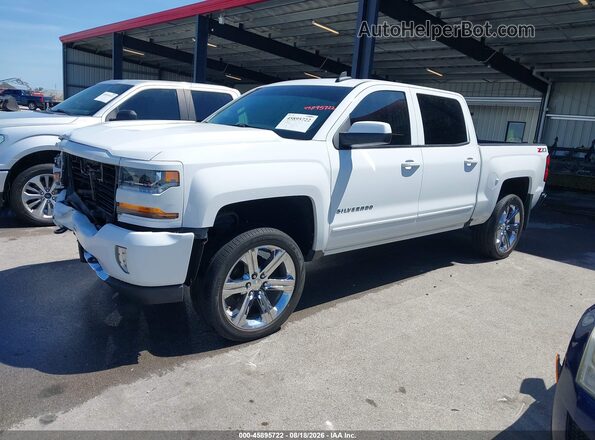 3GCUKREC9JG626761 2018 CHEVROLET SILVERADO Белый Передняя левая четверть