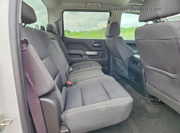 3GCUKRECXHG443461 2017 CHEVROLET SILVERADO White უკანა სავარძლების ხედი