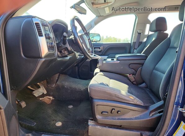 3GCUKRECXHG459837 2017 CHEVROLET SILVERADO Blue Widok wnętrza z przodu