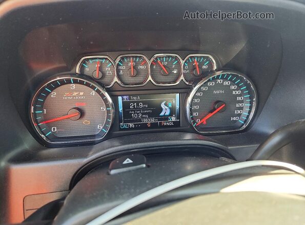 3GCUKRECXHG459837 2017 CHEVROLET SILVERADO Blue Widok zestawu wskaźników