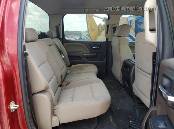 3GCUKRECXJG145403 2018 CHEVROLET SILVERADO Красный Вид задней части салона