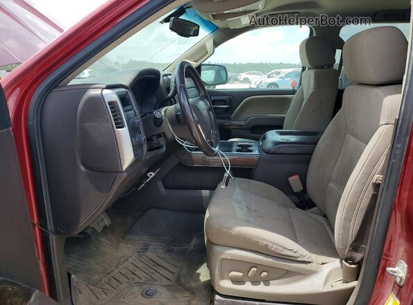 3GCUKRECXJG145403 2018 CHEVROLET SILVERADO Красный Вид салона спереди