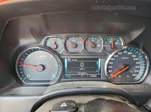 3GCUKRECXJG377239 2018 CHEVROLET SILVERADO Silver Vista del cuadro de instrumentos