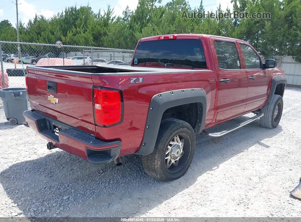 3GCUKRECXJG470570 2018 CHEVROLET SILVERADO Burgundy უკანა მარჯვენა