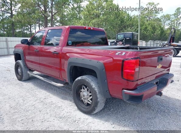 3GCUKRECXJG470570 2018 CHEVROLET SILVERADO Burgundy უკანა მარცხენა