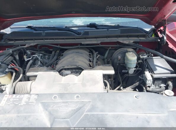 3GCUKRECXJG470570 2018 CHEVROLET SILVERADO Burgundy უკანა ხედი