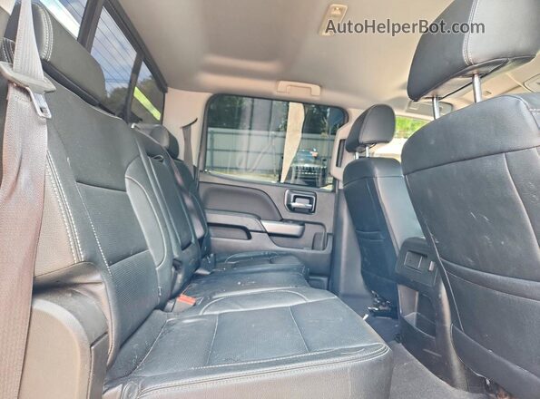 3GCUKRECXJG525759 2018 CHEVROLET SILVERADO Silver უკანა სავარძლების ხედი