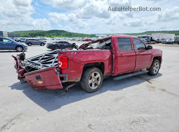3GCUKRECXJG576694 2018 CHEVROLET SILVERADO Maroon უკანა მარჯვენა