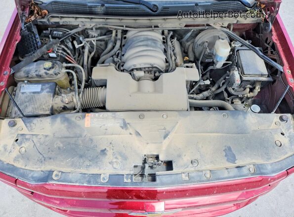 3GCUKRECXJG576694 2018 CHEVROLET SILVERADO Maroon უკანა სალონის ხედი