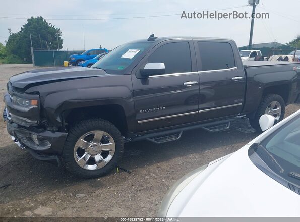 3GCUKSEC0GG134345 2016 CHEVROLET SILVERADO Black Առջևի ձախ երեք քառորդ տեսարան