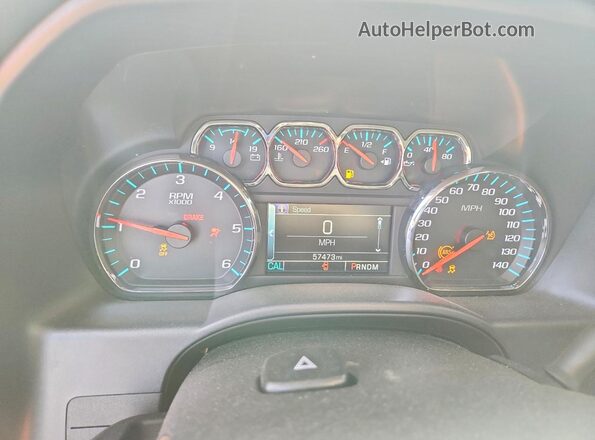 3GCUKSEC2GG102108 2016 CHEVROLET SILVERADO Silver ხელსაწყოთა პანელის ხედი