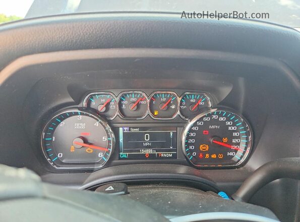 3GCUKSEC2GG204413 2016 CHEVROLET SILVERADO Charcoal Instrument cluster view