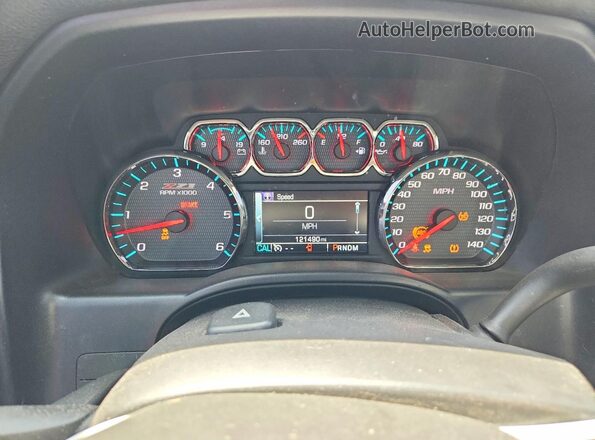 3GCUKSEC2GG284117 2016 CHEVROLET SILVERADO Black Вид щитка приладів