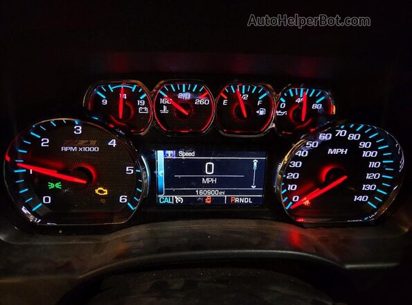 3GCUKSEC3JG365876 2018 CHEVROLET SILVERADO White Սարքավորումների վահանակի տեսք