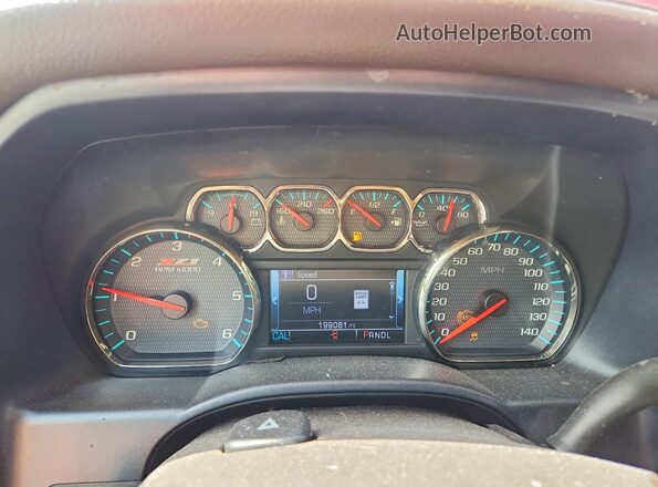 3GCUKSEC4JG222824 2018 CHEVROLET SILVERADO Red Instrument cluster view