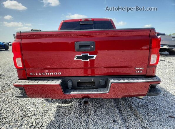 3GCUKSEC4JG222824 2018 CHEVROLET SILVERADO Red Rear view