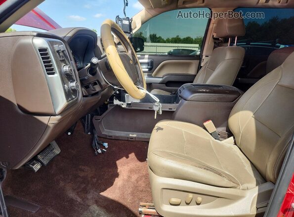 3GCUKSEC4JG222824 2018 CHEVROLET SILVERADO Red Front interior view