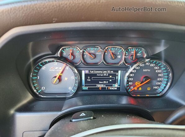 3GCUKSEC5GG271264 2016 CHEVROLET SILVERADO Черный Вид щитка приборов