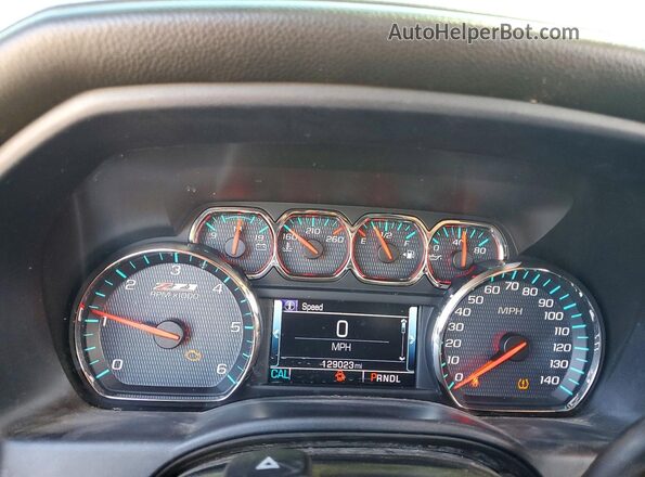 3GCUKSEC6HG407032 2017 CHEVROLET SILVERADO Черный Вид щитка приборов