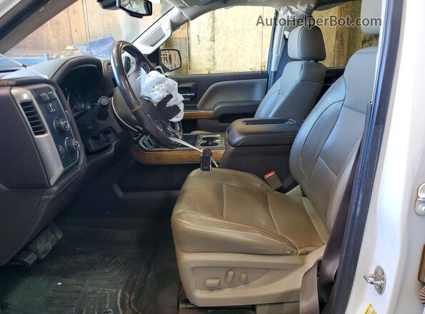 3GCUKSEC6JG360204 2018 CHEVROLET SILVERADO White Vista interior delantera