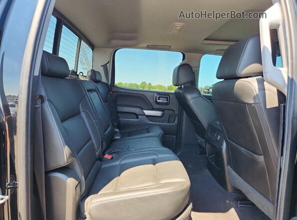 3GCUKSEC7JG534619 2018 CHEVROLET SILVERADO Black უკანა სავარძლების ხედი