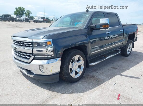 3GCUKSECXHG338314 2017 CHEVROLET SILVERADO Gray Առջևի ձախ երեք քառորդ տեսարան