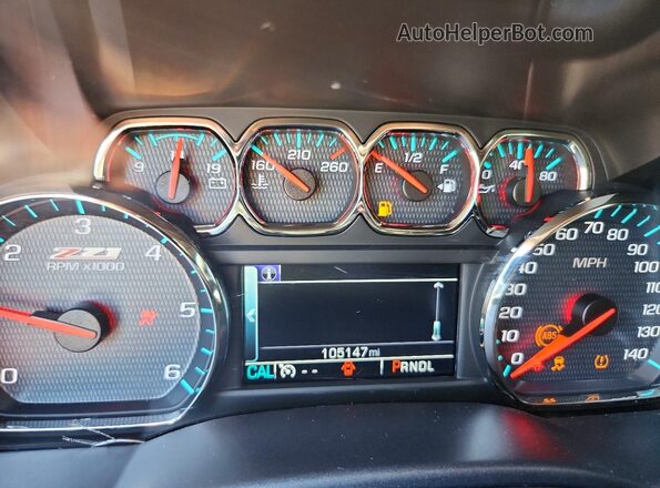 3GCUKSEJ2HG428636 2017 CHEVROLET SILVERADO White Вид щитка приладів