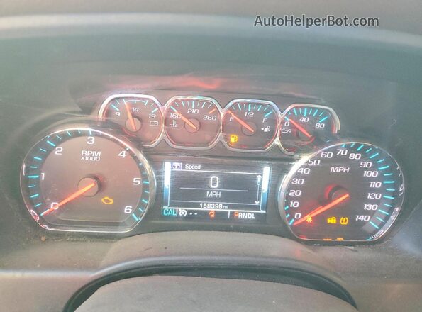 3GCUKTEJ5HG459529 2017 CHEVROLET SILVERADO White Вид щитка приладів