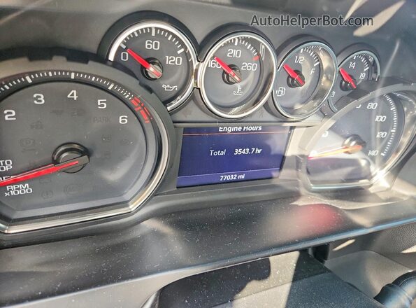 3GCUWDED8KG131839 2019 CHEVROLET SILVERADO Red Instrument cluster view