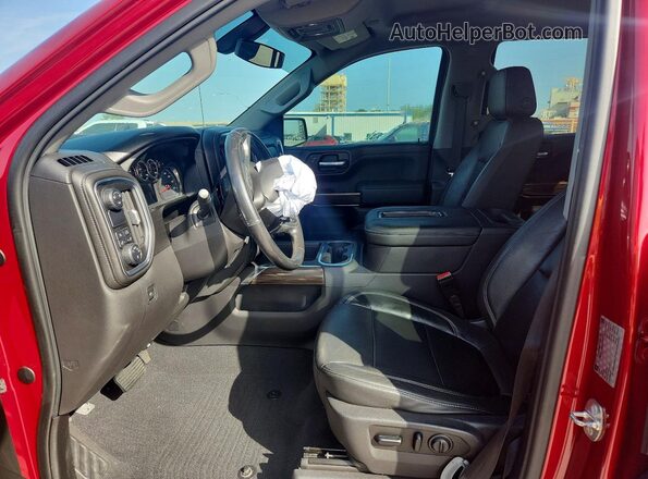 3GCUWDED8KG131839 2019 CHEVROLET SILVERADO Red Front interior view