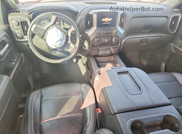 3GCUWDED8KG131839 2019 CHEVROLET SILVERADO Red Dashboard view