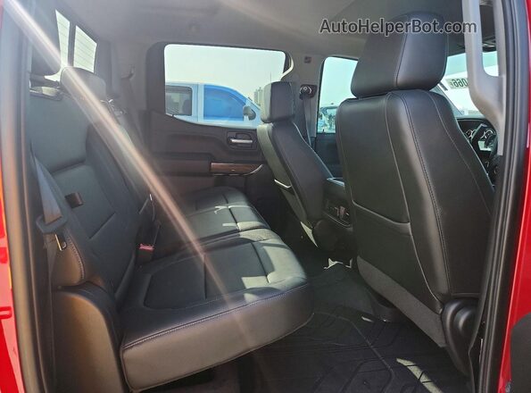 3GCUWDED8KG131839 2019 CHEVROLET SILVERADO Red Rear seats view