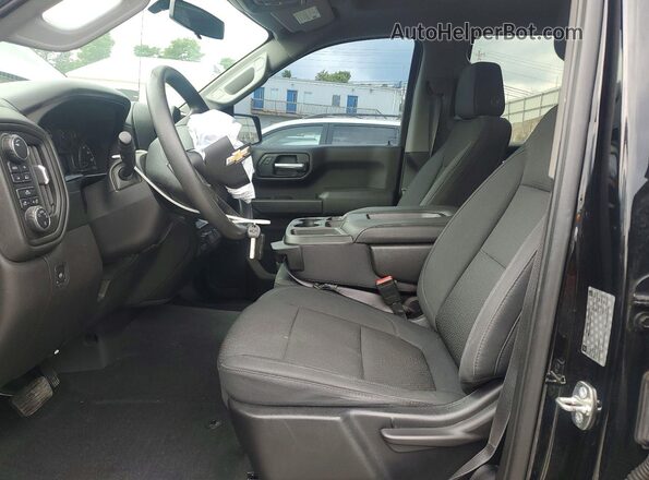 3GCUYBEF6KG113405 2019 CHEVROLET SILVERADO Черный Вид салона спереди