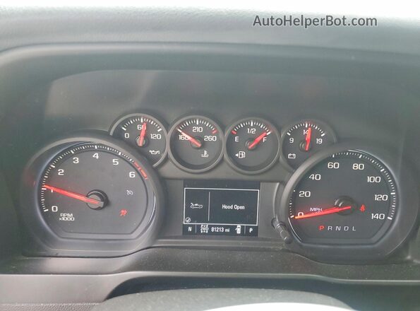 3GCUYBEF6KG113405 2019 CHEVROLET SILVERADO Черный Вид щитка приборов