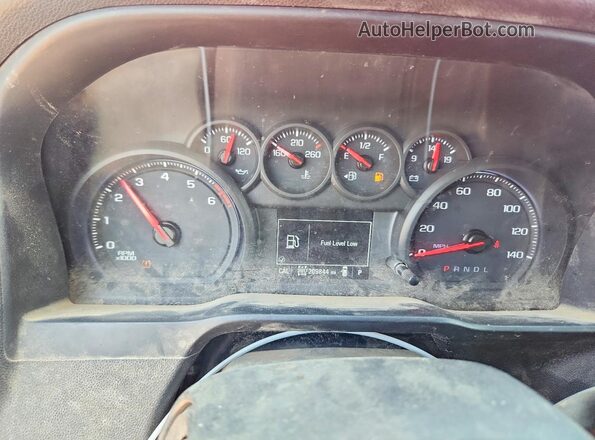 3GCUYBEF8KG127077 2019 CHEVROLET SILVERADO Red Instrument cluster view