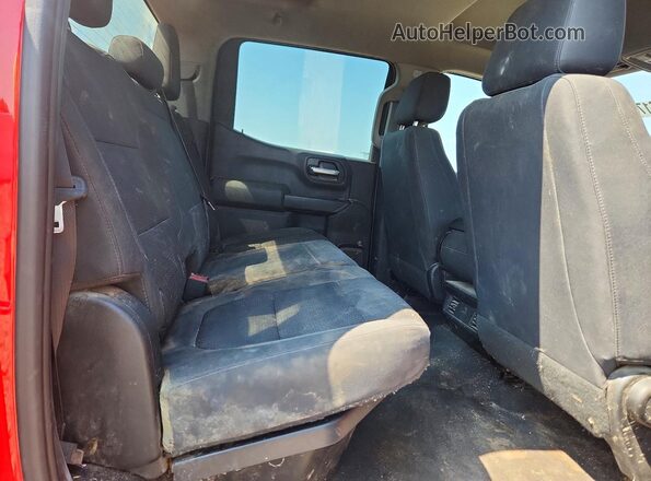 3GCUYBEF8KG127077 2019 CHEVROLET SILVERADO Red Rear seats view